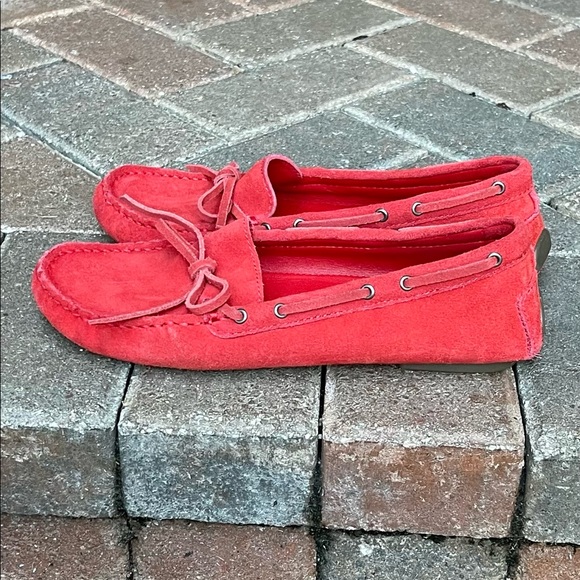J Crew red suede moccasins - Picture 5 of 11